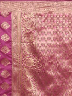self design banarasi saree with blouse - 17239882 - Standard Image - 5