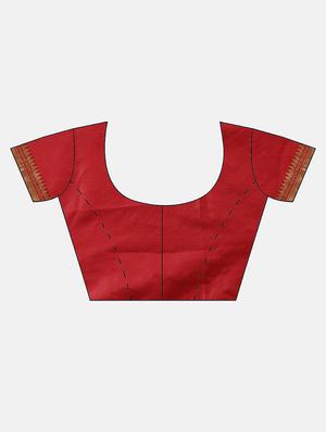 self design banarasi saree with blouse - 17239889 - Standard Image - 3
