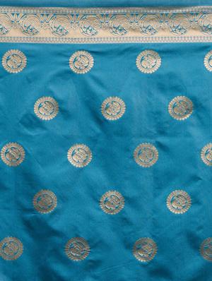 self design banarasi saree with blouse - 17239911 - Standard Image - 4