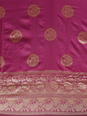 self design banarasi saree with blouse - 17239912 - Standard Image - 5