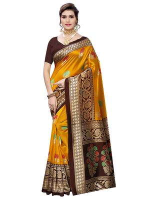 set of 2 pcs saree with blouse - 17240524 - Standard Image - 2