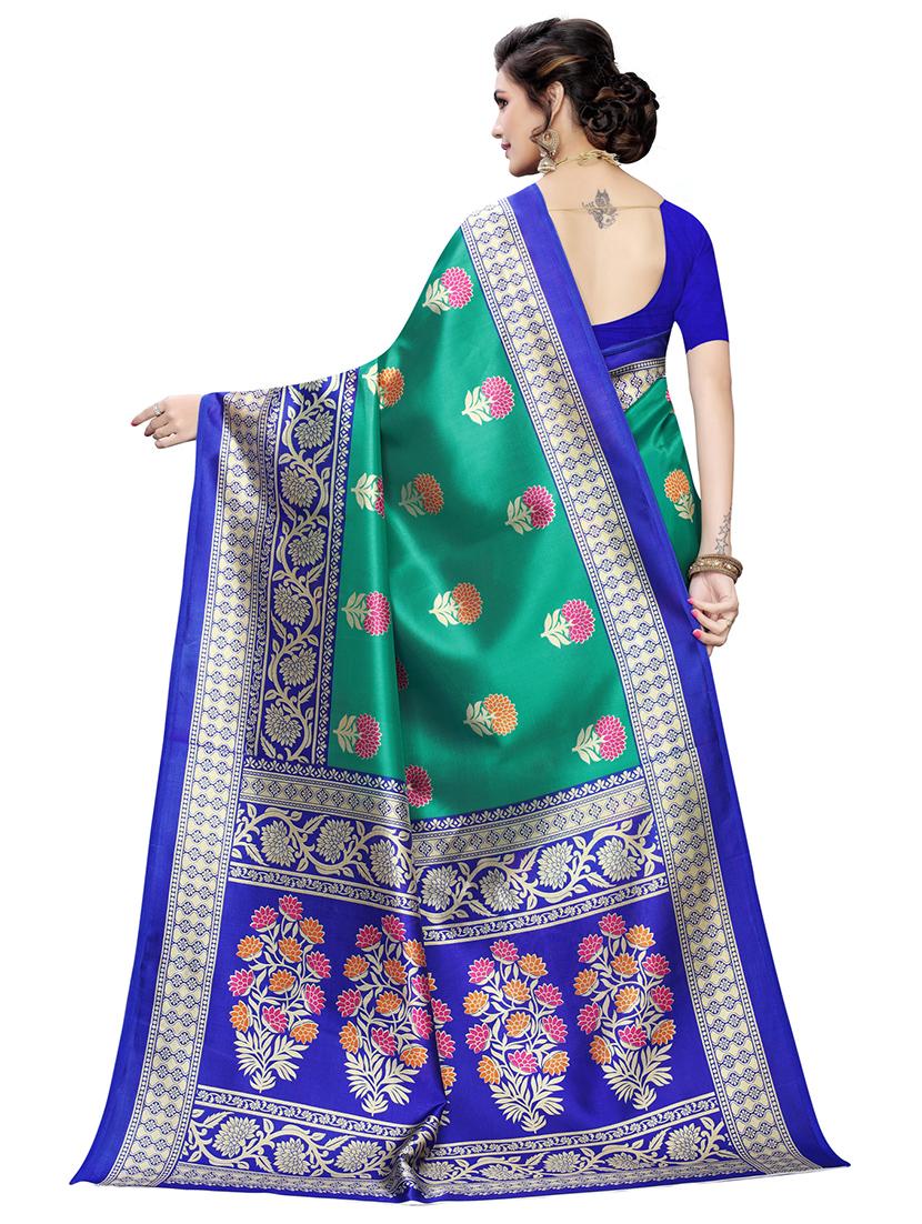 set of 2 pcs saree with blouse - 17240524 - Zoom Image - 5