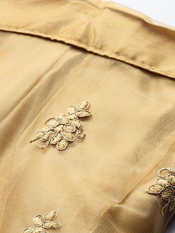 embroidered flared lehenga - 17240581 - Zoom Image - 5