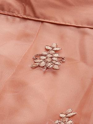 embroidered flared lehenga - 17240584 - Standard Image - 5