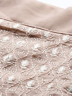 embroidered flared unstitched lehenga - 17240614 - Standard Image - 6