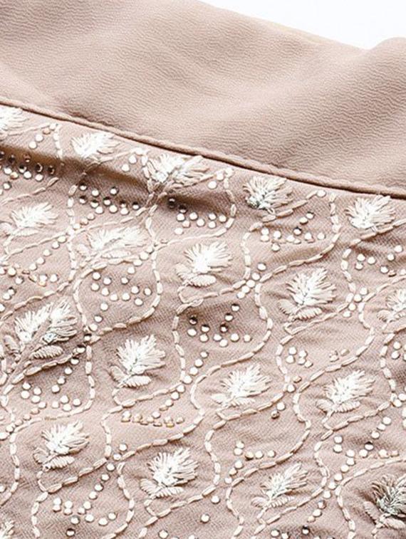 embroidered flared unstitched lehenga - 17240614 - Zoom Image - 6