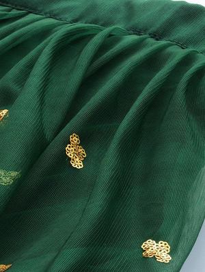 embroidered flared unstitched lehenga - 17240616 - Standard Image - 4