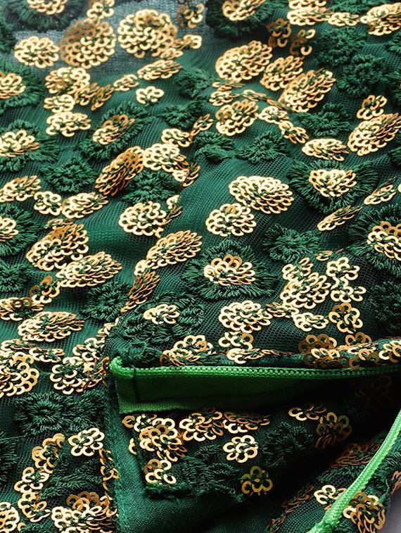embroidered flared unstitched lehenga - 17240616 - Zoom Image - 5