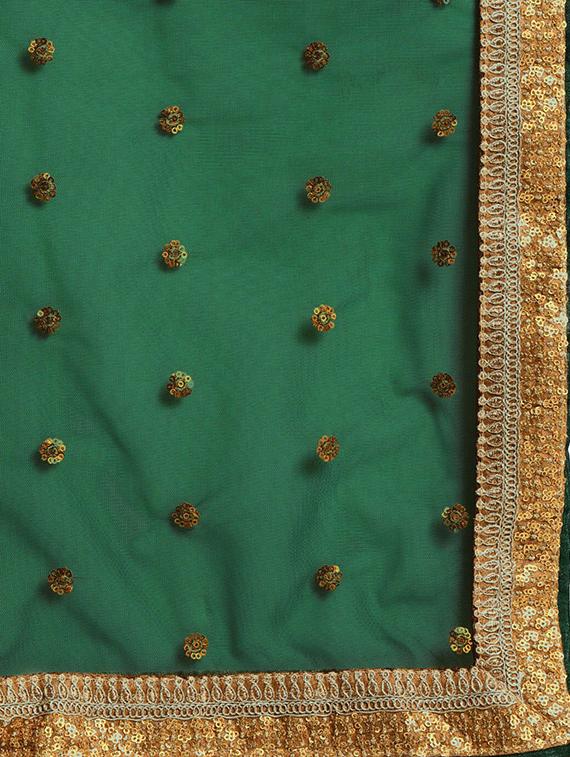 embroidered flared unstitched lehenga - 17240616 - Zoom Image - 6