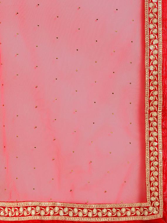 embroidered flared unstitched lehenga - 17240621 - Zoom Image - 6