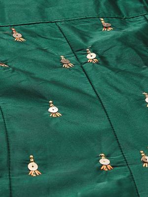 embroidered flared unstitched lehenga - 17240637 - Standard Image - 5