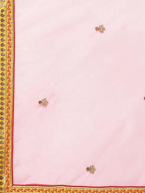 embroidered flared unstitched lehenga - 17240638 - Standard Image - 7