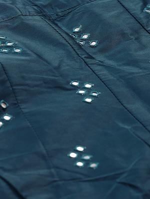 embroidered flared unstitched lehenga - 17240639 - Standard Image - 7