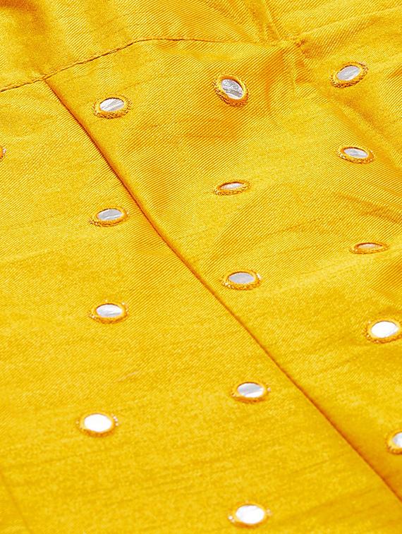 embroidered flared unstitched lehenga - 17240647 - Zoom Image - 7