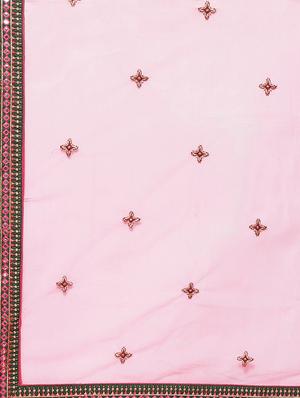 embroidered flared unstitched lehenga - 17240649 - Standard Image - 8
