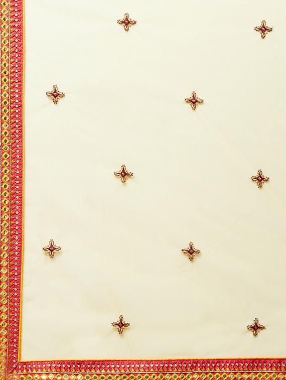 embroidered flared unstitched lehenga - 17240650 - Zoom Image - 6