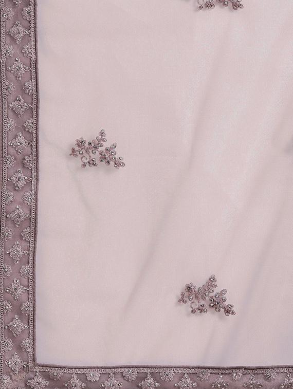 embroidered flared unstitched lehenga - 17240659 - Zoom Image - 4