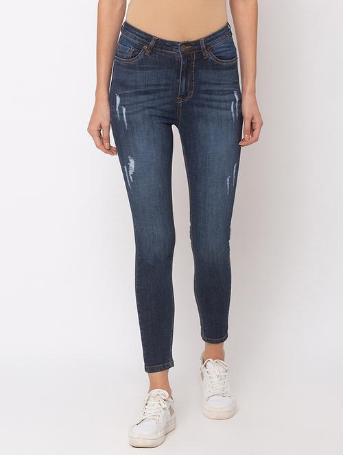 dark blue denim jeans - 17240913 - Standard Image - 1