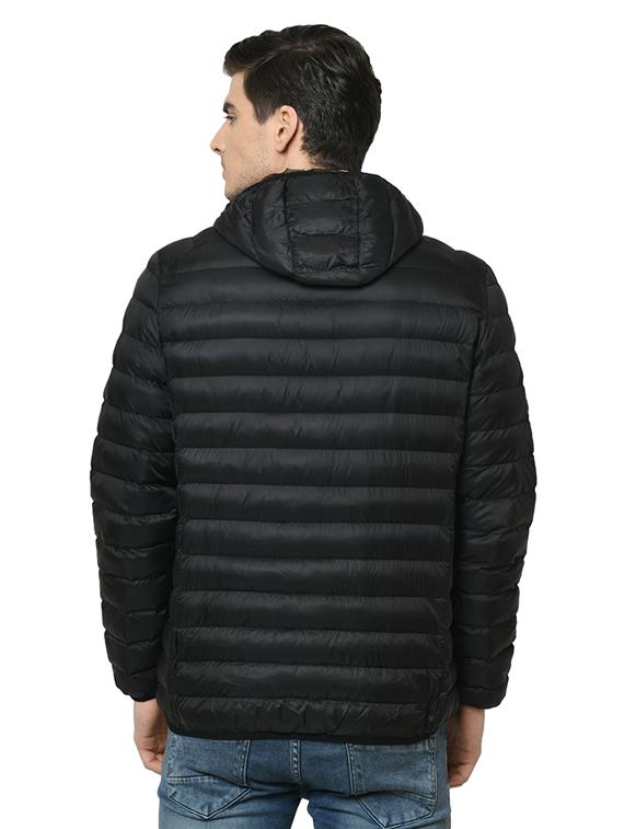 black solid quilted jacket - 17241223 - Zoom Image - 3