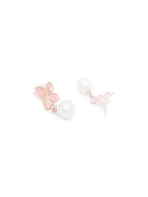 pink metal studs earring - 17241285 - Standard Image - 2