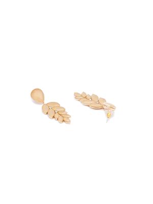 gold metal drop earring - 17241363 - Standard Image - 2