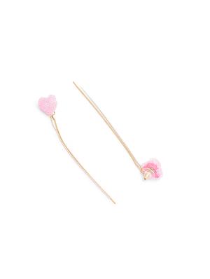 gold metal drop earring - 17241384 - Standard Image - 2