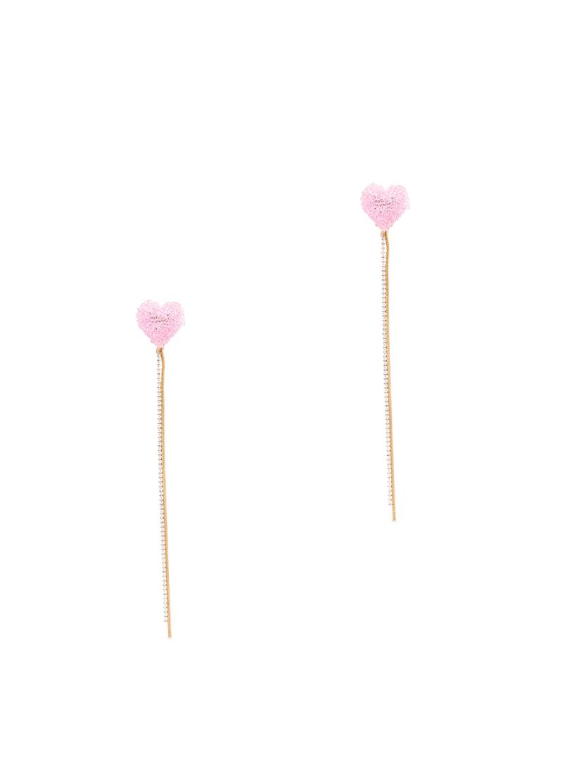 gold metal drop earring - 17241384 - Zoom Image - 1