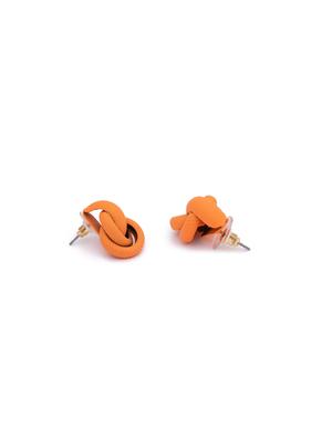 orange metal studs earring - 17241422 - Standard Image - 2