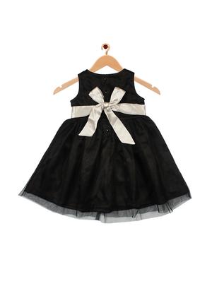 black polyester frock - 17241435 - Standard Image - 2