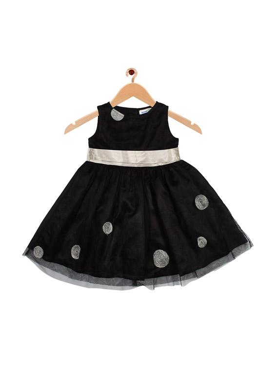 black polyester frock - 17241435 - Zoom Image - 1