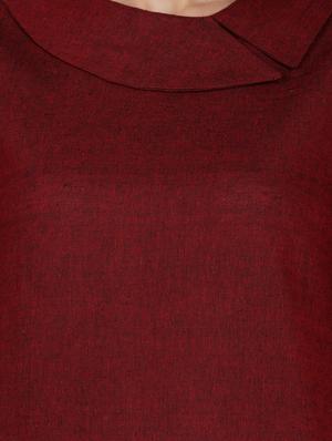 round neck a-line dress - 17241760 - Standard Image - 4