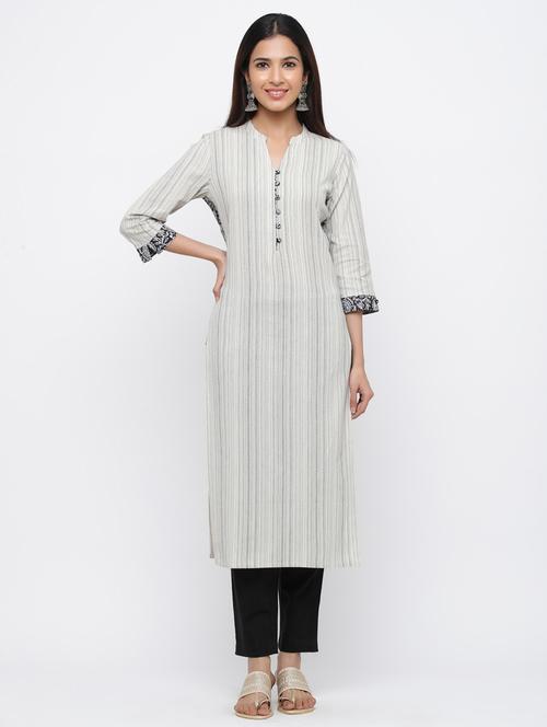 striped kurta pant set - 17241849 - Standard Image - 1