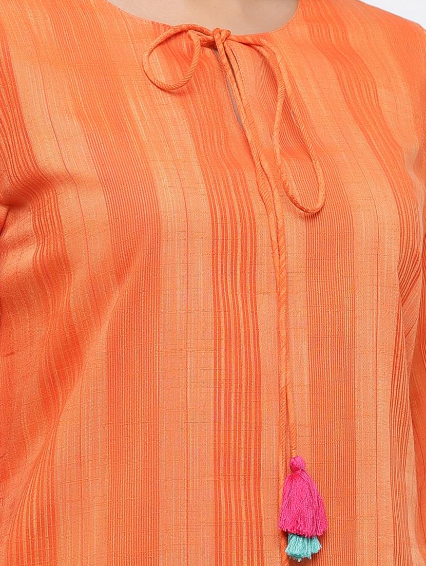 striped kurta palazzo set - 17241856 - Zoom Image - 4