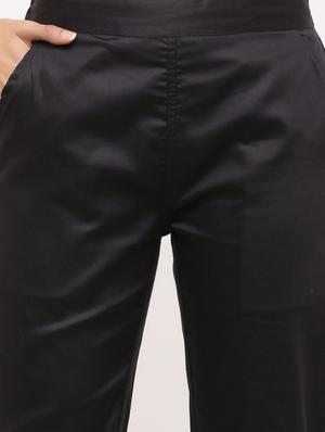 mid rise flat front trousers - 17241913 - Standard Image - 5