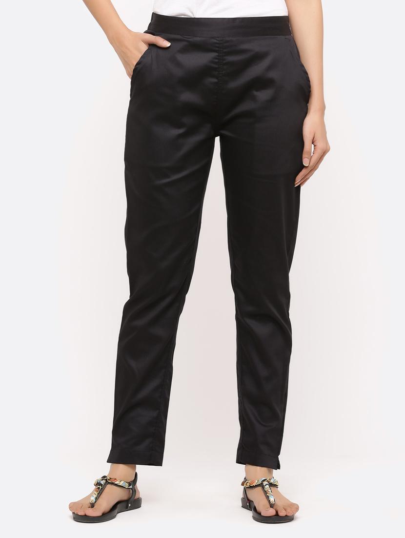 mid rise flat front trousers - 17241913 - Zoom Image - 1