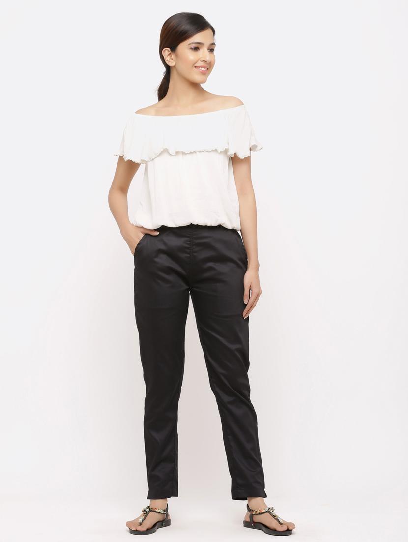 mid rise flat front trousers - 17241913 - Zoom Image - 4