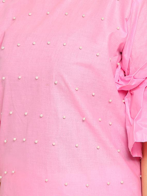 embellished kurta palazzo set - 17241944 - Zoom Image - 4
