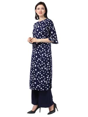 geometric print straight kurta - 17242012 - Standard Image - 2