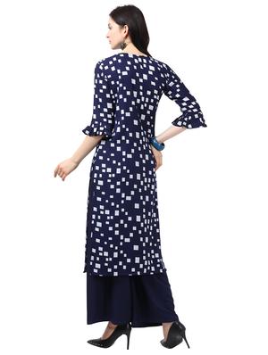 geometric print straight kurta - 17242012 - Standard Image - 3