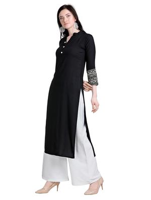 solid straight kurta - 17242049 - Standard Image - 2