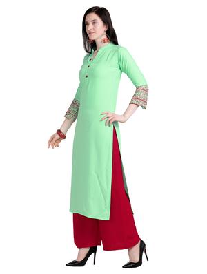 solid straight kurta - 17242050 - Standard Image - 2