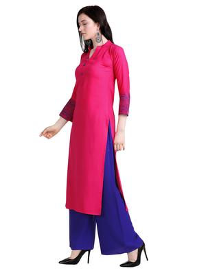 solid straight kurta - 17242052 - Standard Image - 2