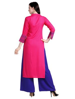 solid straight kurta - 17242052 - Standard Image - 3