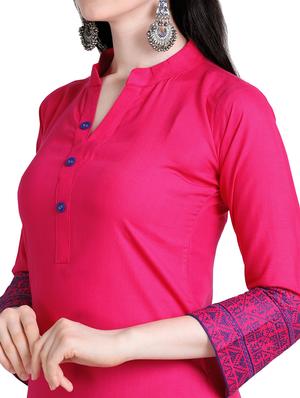 solid straight kurta - 17242052 - Standard Image - 4