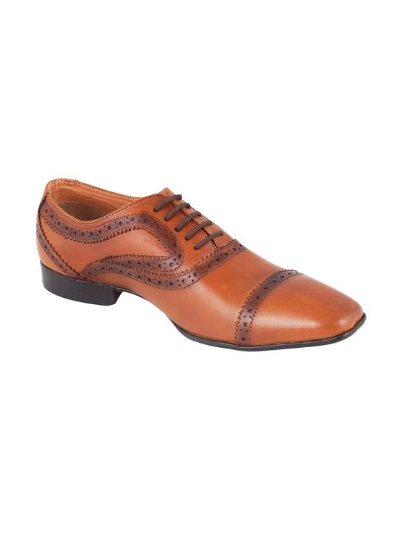 tan lace-up brouges - 17242306 - Zoom Image - 1