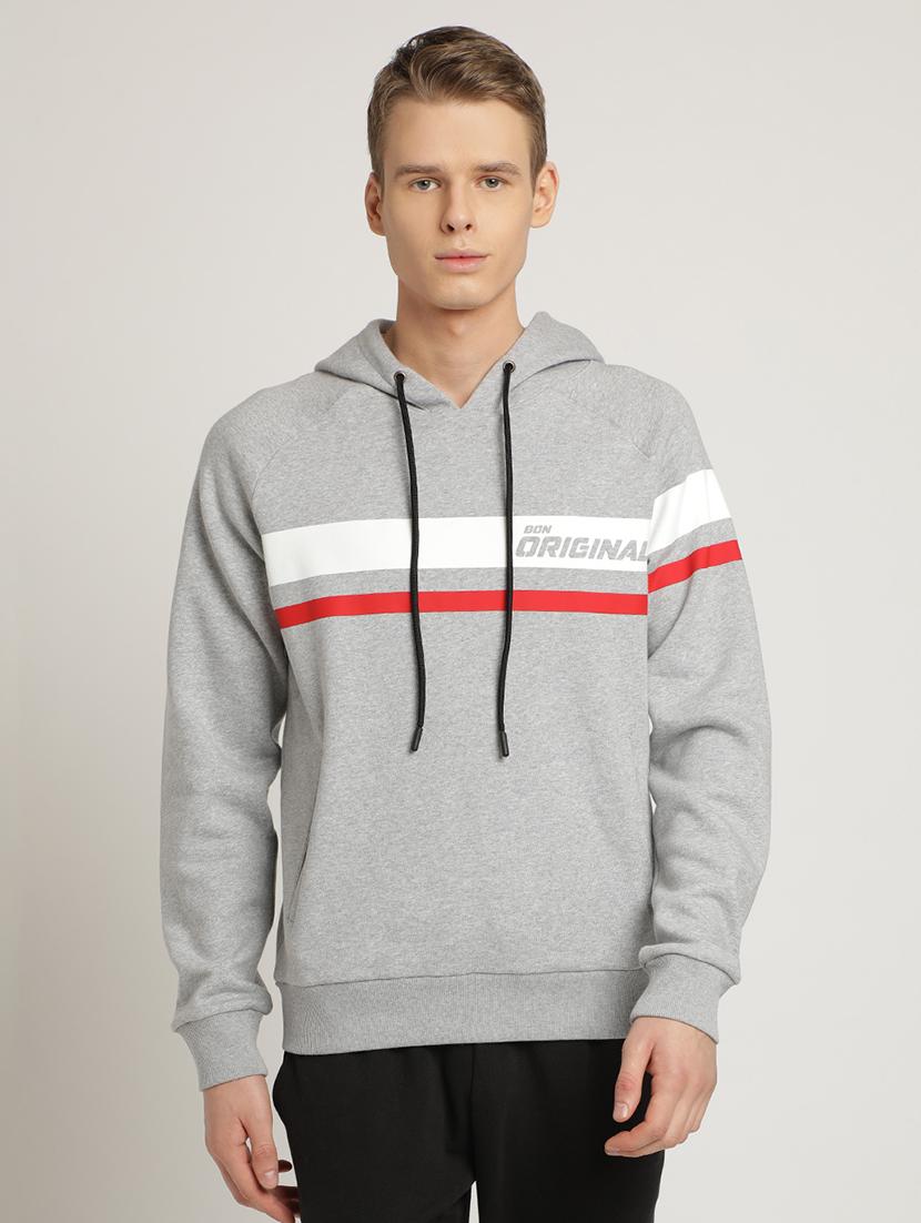 grey striped sweatshirt - 17242676 - Zoom Image - 1