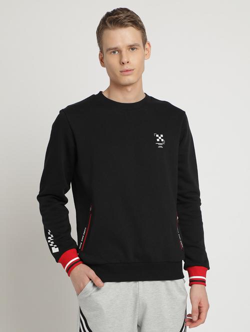 black solid sweatshirt - 17242677 - Very Small Image - 1