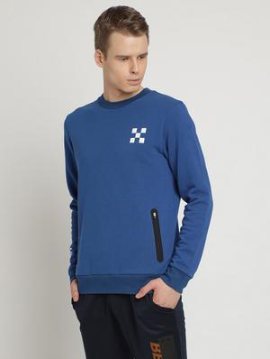 blue printed sweatshirt - 17242678 - Standard Image - 2
