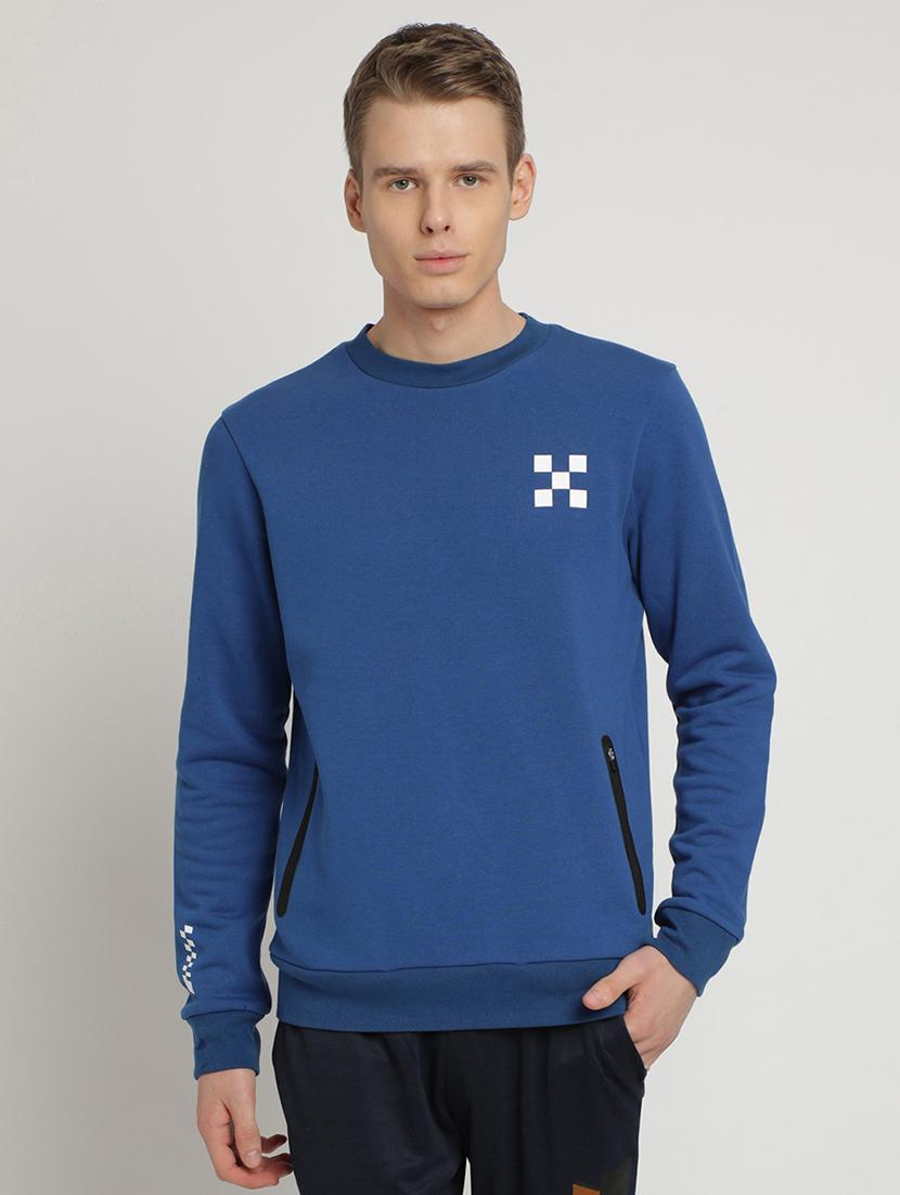 blue printed sweatshirt - 17242678 - Zoom Image - 1