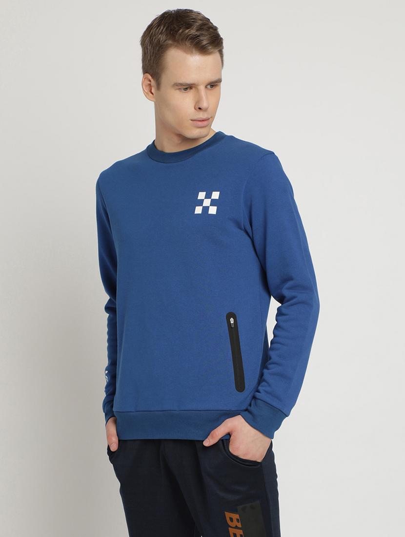 blue printed sweatshirt - 17242678 - Zoom Image - 2